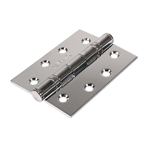 TIMCO  Twin Ball Bearing Hinges - Steel - Polished Chrome - 102 x 76