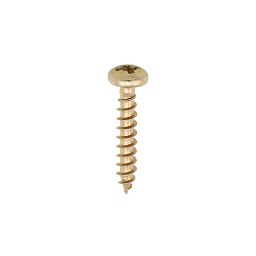 TIMCO Classic Multi-Purpose Pan Head Gold Woodscrews - 3.5 x 12 - Image