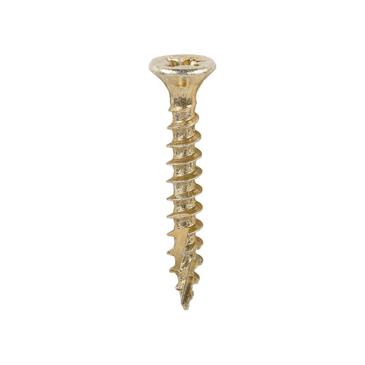 TIMCO C2 Strong-Fix Multi-Purpose Premium Countersunk Gold Woodscrews - 3.5 x 25 - Image