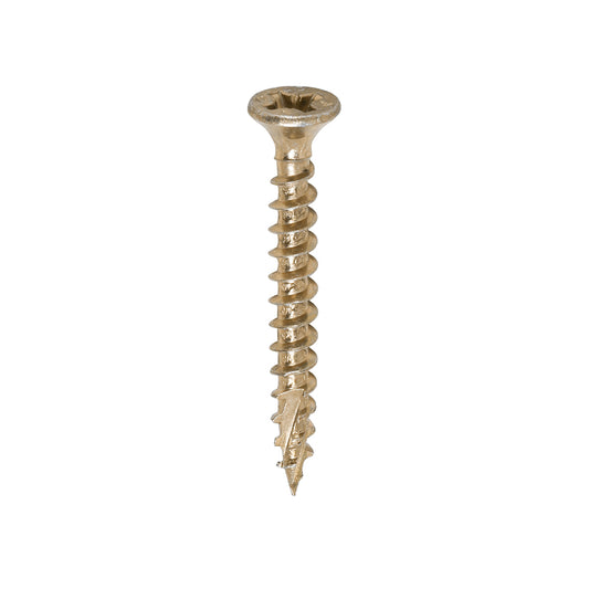 TIMCO C2 Strong-Fix Multi-Purpose Premium Countersunk Gold Woodscrews - 3.5 x 30 - Image