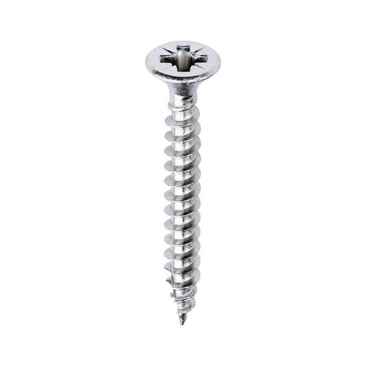TIMCO Classic Multi-Purpose Countersunk A2 Stainless Steel Woodcrews - 3.5 x 30 - Image