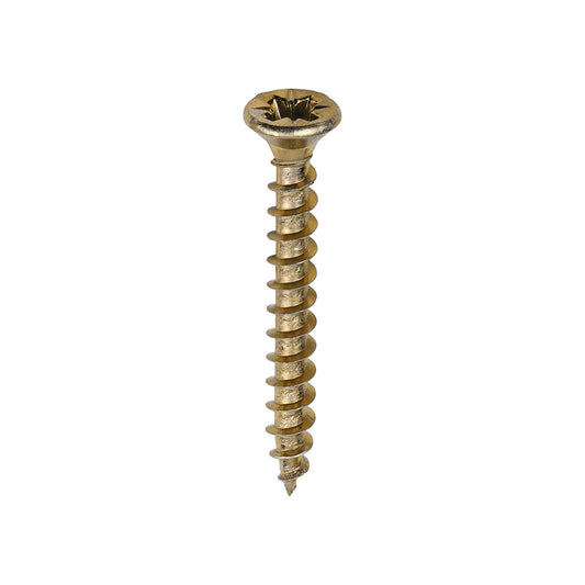 TIMCO Solo Countersunk Gold Woodscrews - 3.5 x 30 - Image