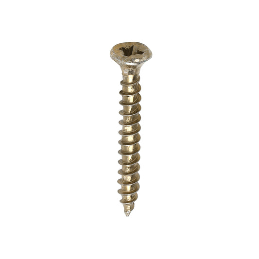 TIMCO Velocity Premium Multi-Use Countersunk Gold Woodscrews - 3.5 x 30 - Image