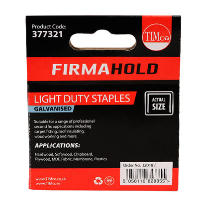 TIMCO Light Duty Chisel Point Galvanised Staples  - 10mm - Image