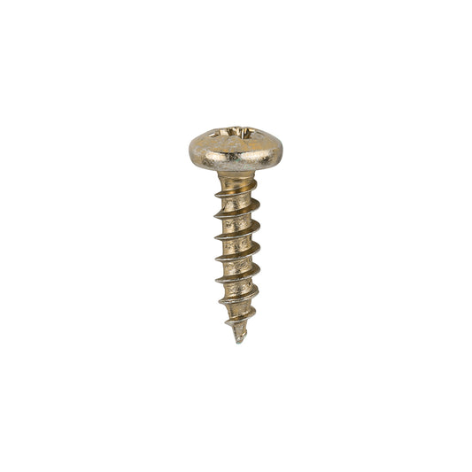 TIMCO Classic Multi-Purpose Pan Head Gold Woodscrews - 4.0 x 16 - Image