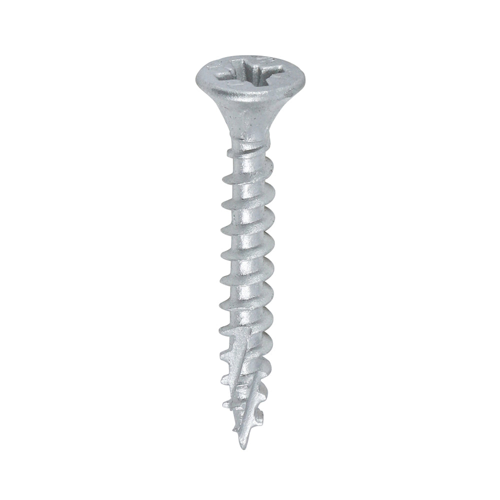 TIMCO C2 Exterior Multi-Purpose Premium Countersunk Silver Woodscrews - 4.0 x 30 - Image