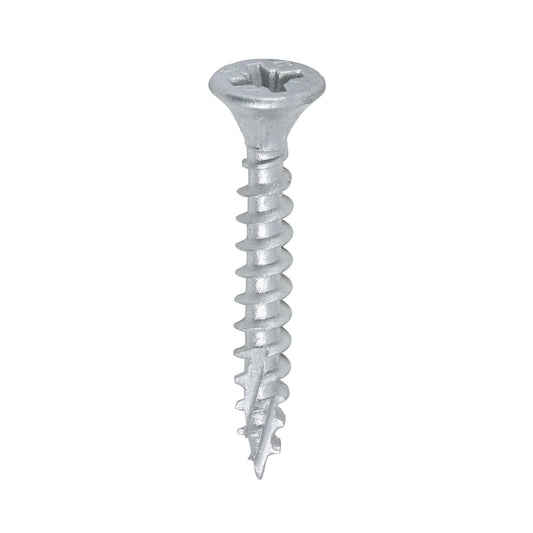 TIMCO C2 Exterior Multi-Purpose Premium Countersunk Silver Woodscrews - 4.0 x 30 - Image