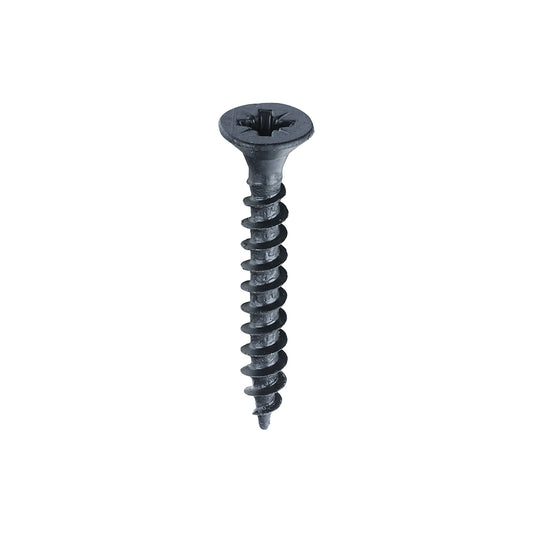 TIMCO Countersunk Black Organic Woodscrews - 4.0 x 30 - Image