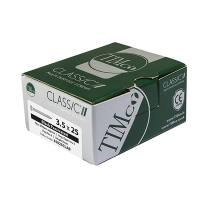 TIMCO Classic Multi-Purpose Countersunk Black Woodscrews - 4.0 x 30 - Image