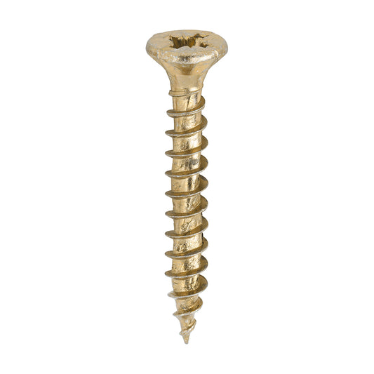 TIMCO Velocity Premium Multi-Use Countersunk Gold Woodscrews - 4.0 x 30 - Image