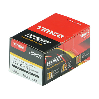 TIMCO Velocity Premium Multi-Use Countersunk Gold Woodscrews - 4.0 x 30 - Image