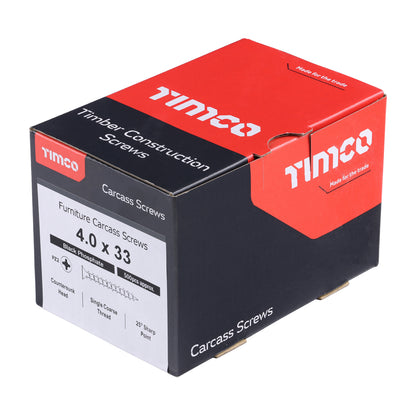 TIMCO Carcass Screws - 4.0 x 33 - Image