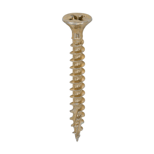 TIMCO C2 Strong-Fix Multi-Purpose Premium Countersunk Gold Woodscrews - 4.0 x 35 - Image