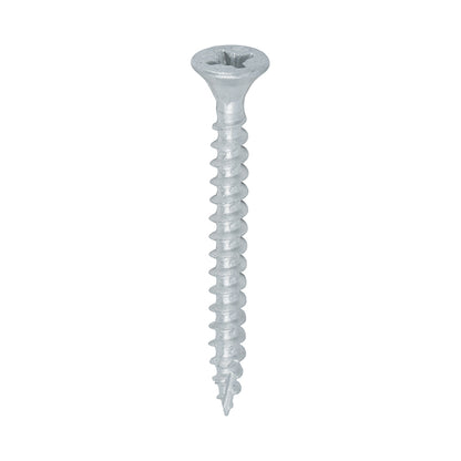 TIMCO C2 Exterior Multi-Purpose Premium Countersunk Silver Woodscrews - 4.0 x 40 - Image