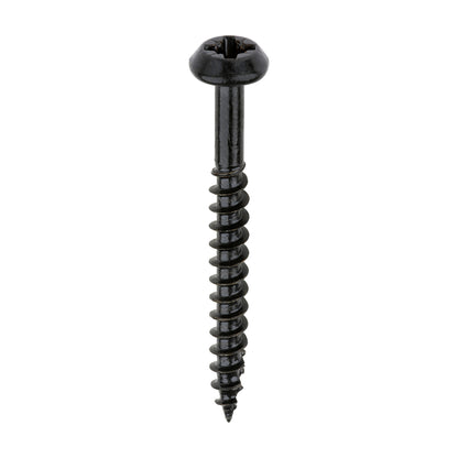 TIMCO Rainwater Bracket Exterior Black Screws - 4.0 x 40