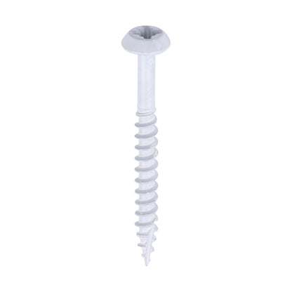 TIMCO Rainwater Bracket Exterior White Screws - 4.0 x 40 - Image