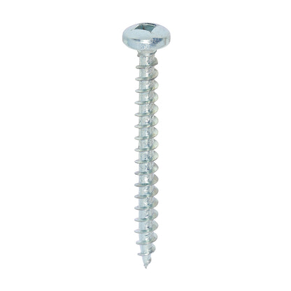 TIMCO Solo Pan Head Silver Woodscrews - 4.0 x 40 - Image