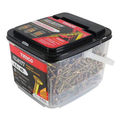 TIMCO Velocity Premium Multi-Use Countersunk Gold Woodscrews - 4.0 x 40 - Image