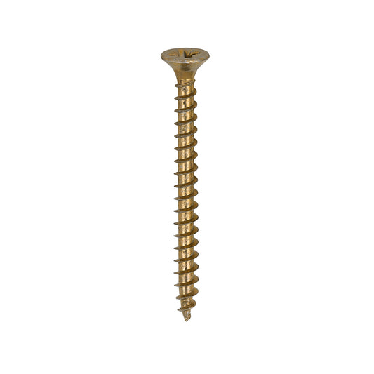TIMCO Solo Countersunk Gold Woodscrews - 4.0 x 45 - Image
