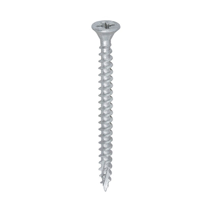TIMCO C2 Exterior Multi-Purpose Premium Countersunk Silver Woodscrews - 4.0 x 50 - Image