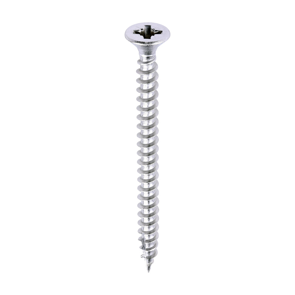 TIMCO Classic Multi-Purpose Countersunk A2 Stainless Steel Woodcrews - 4.0 x 50 - Image