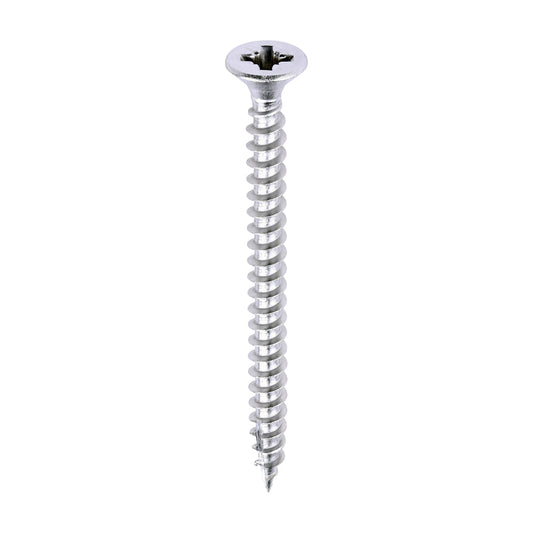 TIMCO Classic Multi-Purpose Countersunk A2 Stainless Steel Woodcrews - 4.0 x 50 - Image