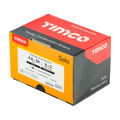 TIMCO Solo Countersunk Gold Woodscrews - 4.0 x 50 - Image