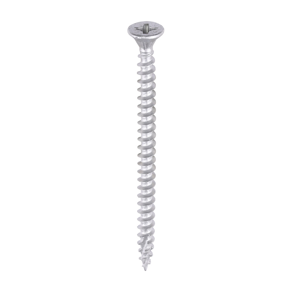 TIMCO C2 Exterior Multi-Purpose Premium Countersunk Silver Woodscrews - 4.0 x 60 - Image