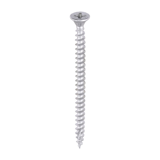 TIMCO C2 Exterior Multi-Purpose Premium Countersunk Silver Woodscrews - 4.0 x 60 - Image