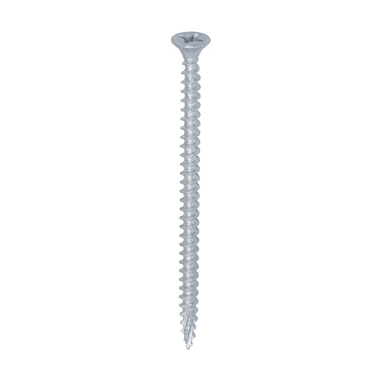 TIMCO C2 Exterior Multi-Purpose Premium Countersunk Silver Woodscrews - 4.0 x 70 - Image