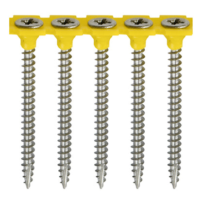 TIMCO Collated Classic Multi-Purpose Countersunk A2 Stainless Steel Woodcrews - 4.0 x 40 - Image