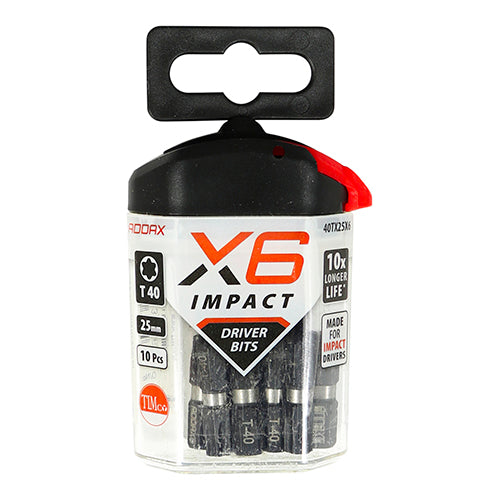 TIMCO X6 Impact TX Drive Driver Bit - TX40 x 25 - Image