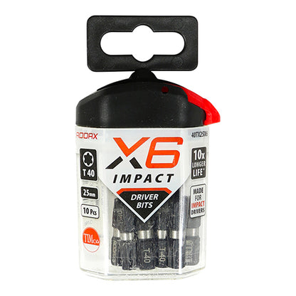 TIMCO X6 Impact TX Drive Driver Bit - TX40 x 25 - Image