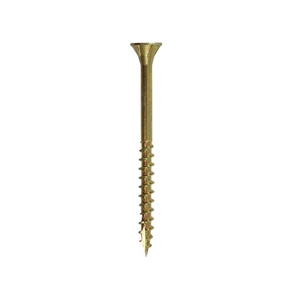 TIMCO C2 Flooring-Fix Premium Flooring & MDF Gold Woodscrews - 4.2 x 55 - Image