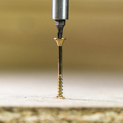TIMCO C2 Flooring-Fix Premium Flooring & MDF Gold Woodscrews - 4.2 x 55