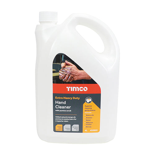 TIMCO Extra Heavy Duty Hand Cleaner Hand Pumice Scrub Orange - 4L - Image