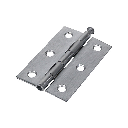 TIMCO Plain Butt Hinge - Loose Pin (1840) - Satin Chrome - 75 x 50 - Image