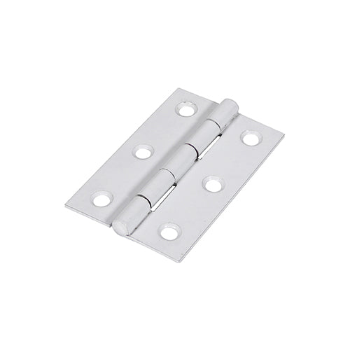 TIMCO Plain Butt Hinge - Fixed Pin (1838) - White - 75 x 50 - Image