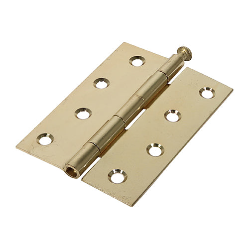 TIMCO Plain Butt Hinge - Loose Pin (1840) - Electro Brass - 100 x 71 - Image