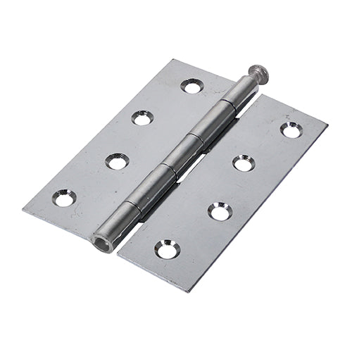 TIMCO Plain Butt Hinge - Loose Pin (1840) - Polished Chrome - 100 x 71 - Image