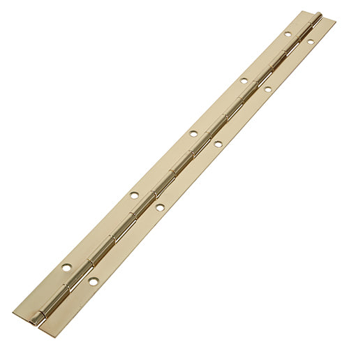 TIMCO Piano Hinge - Electro Brass - 1800 x 25 - Image