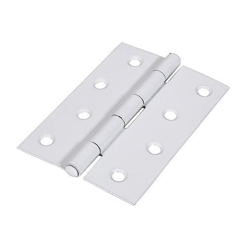 TIMCO Plain Butt Hinge - Fixed Pin (1838) - White - 100 x 70 - Image