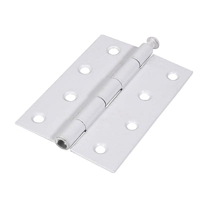 TIMCO Plain Butt Hinge - Loose Pin (1840) - White - 100 x 71 - Image
