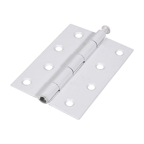 TIMCO Plain Butt Hinge - Loose Pin (1840) - White - 100 x 71 - Image