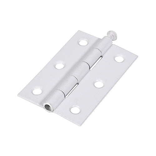 TIMCO Plain Butt Hinge - Loose Pin (1840) - White - 75 x 50 - Image
