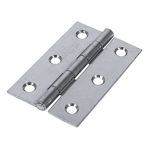 TIMCO Plain Butt Hinges - Fixed Pin (1838) - Zinc - 75 x 50 - Image