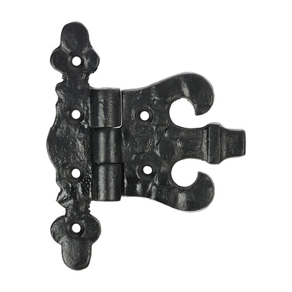 TIMCO Pair of Unequal Hinges - Antique Black - 85mm - Image
