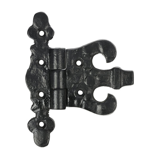 TIMCO Pair of Unequal Hinges - Antique Black - 85mm - Image
