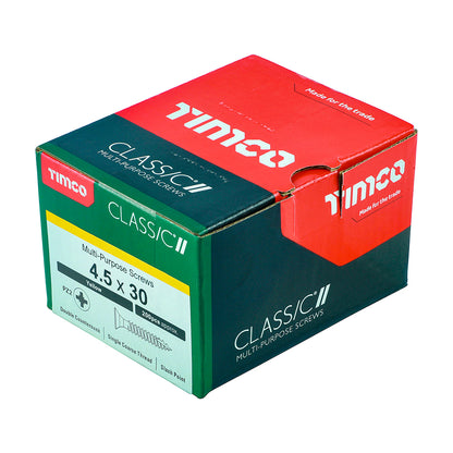 TIMCO Classic Multi-Purpose Countersunk Gold Woodscrews - 4.5 x 30 - Image