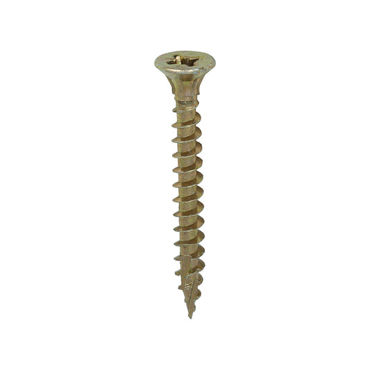 TIMCO C2 Strong-Fix Multi-Purpose Premium Countersunk Gold Woodscrews - 4.5 x 40 - Image